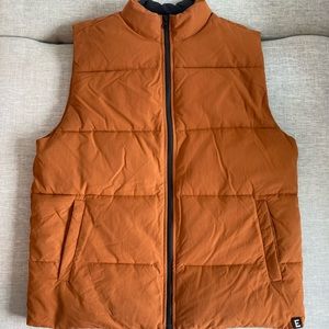 Everlane Puffer Vest - Toast (Burnt Orange) Color Size M